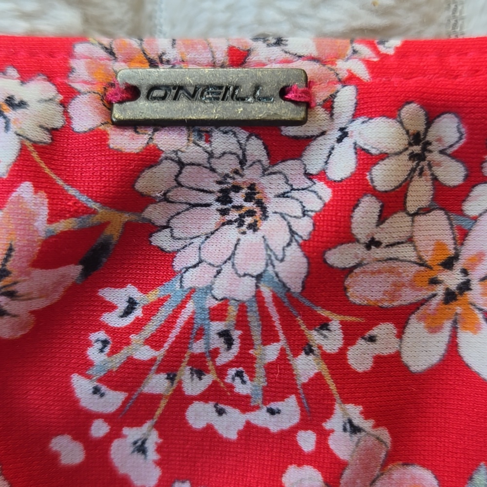 O' Neill Mina Piper Ditsy Cherry Blossom Side-Tie Bikini Bottom Small - Picture 3 of 5